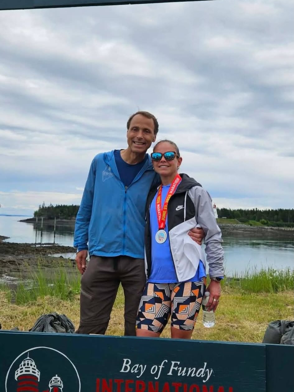 Robert Ashby after the Bay of Fundy International Marathon.