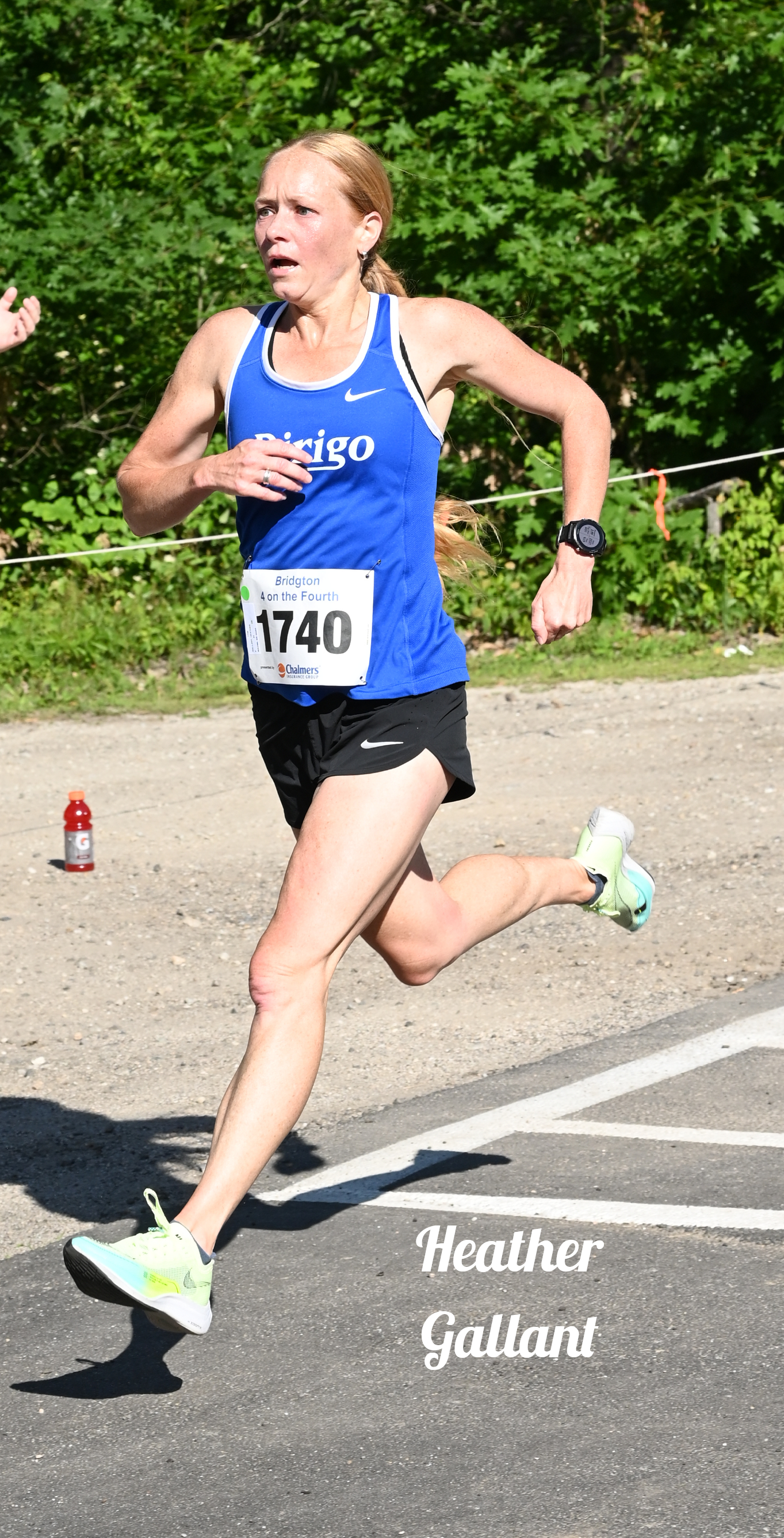 Heather Gallant during July racing in a Dirigo photo.