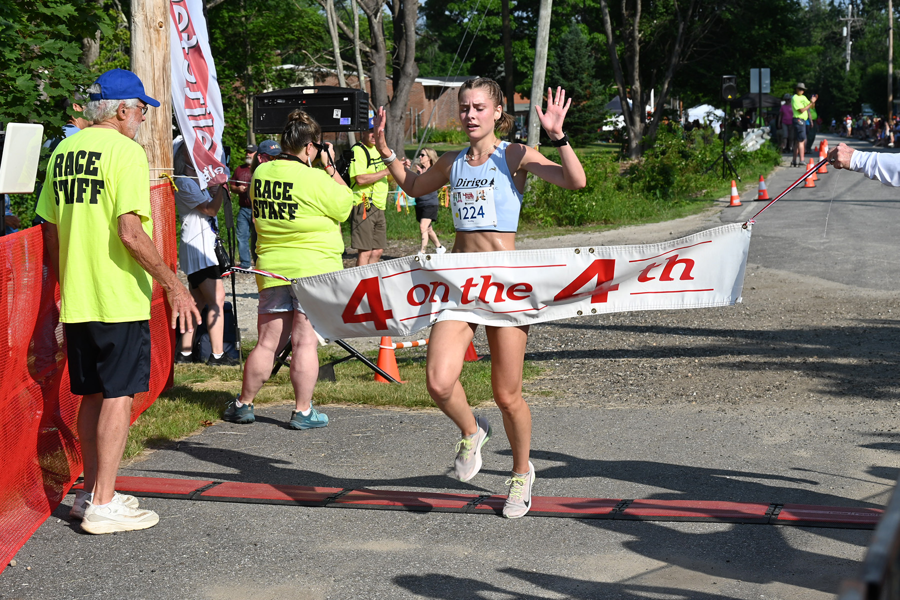 Karley Piers racing at the 2026 Bridgton 4 on the Fourth.