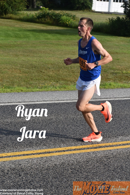 Ryan Jara racing at the 2021 Moxie 5K.