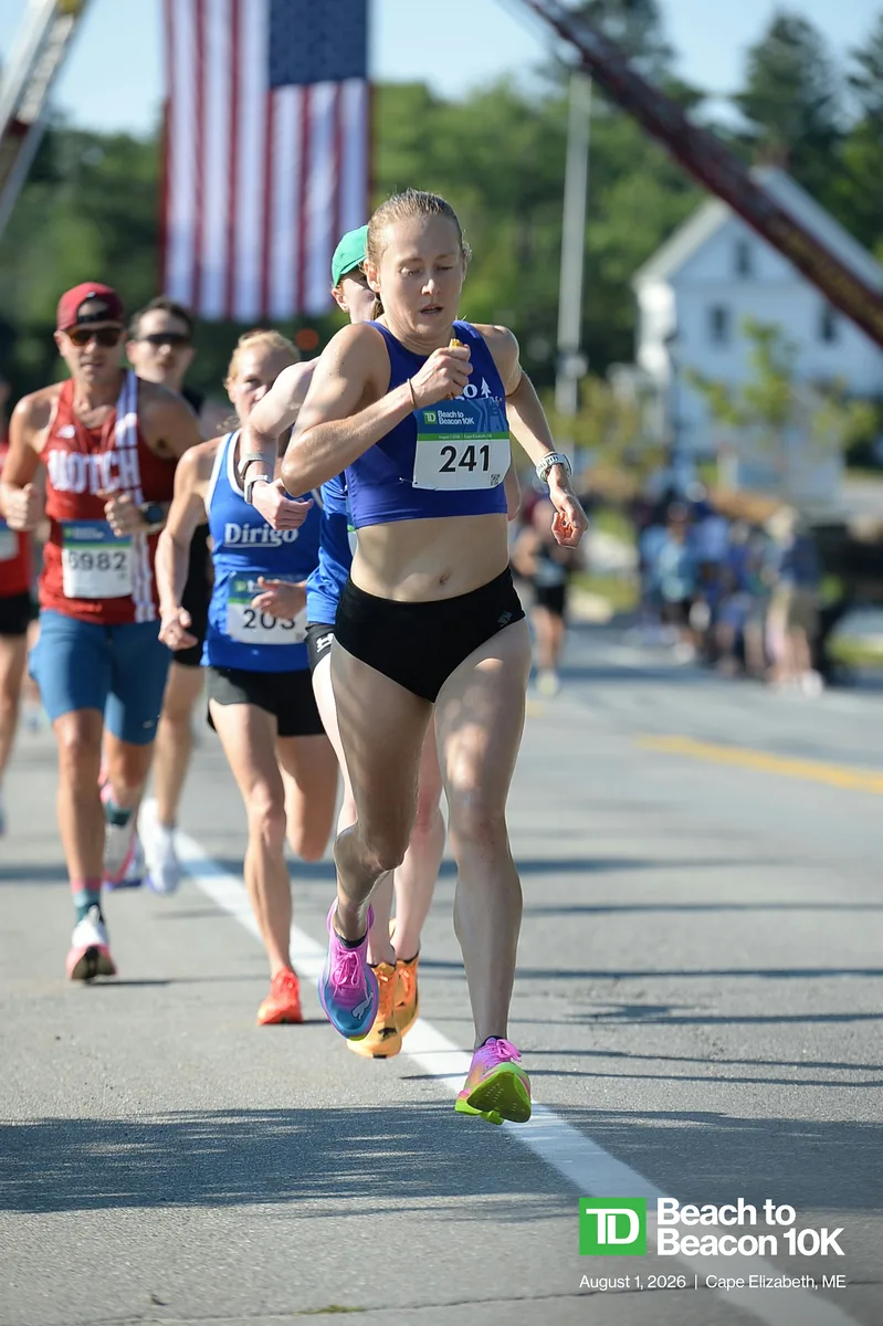 Dirigo runners racing Beach to Beacon 2026.